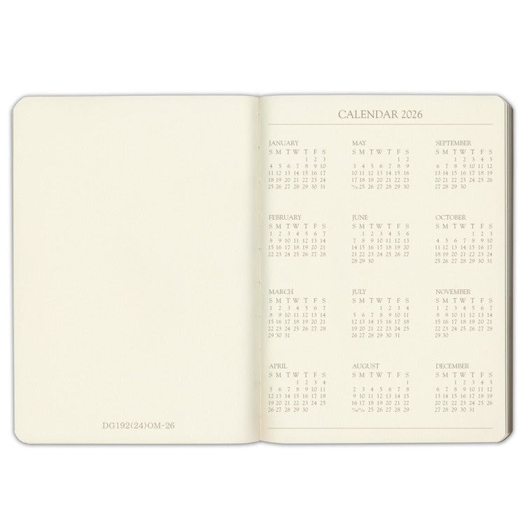 Kalendarz tygodniowy Gallery Leather 2026 | Czarny