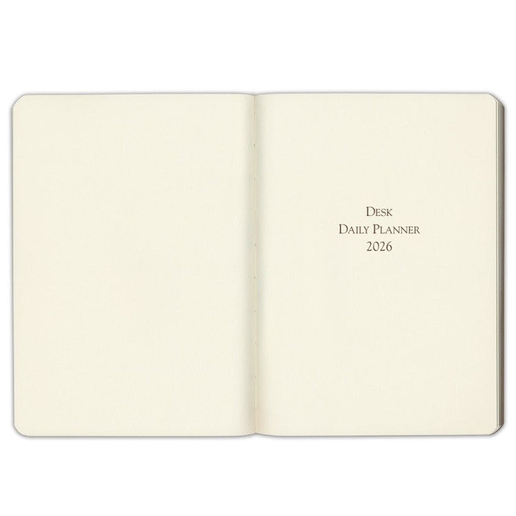 Kalendarz dzienny Gallery Leather 2026 | Czarny