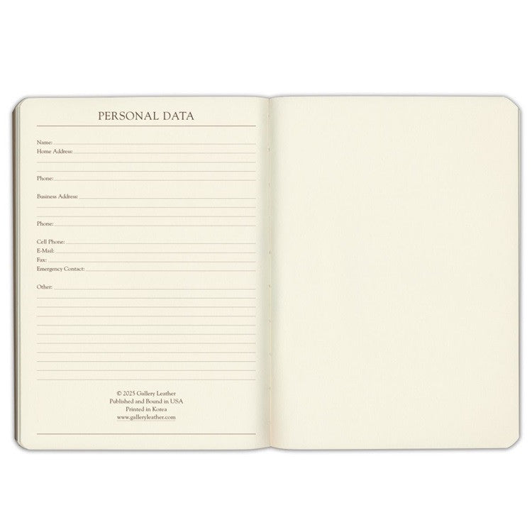 Kalendarz dzienny Gallery Leather 2026 | Czarny