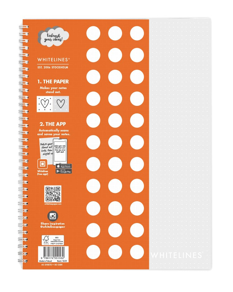 Notatnik Whitelines WL104 A4 w kropki