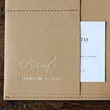 Okładka papierowa B5 King Jim Washable Kraft Paper | Brązowa