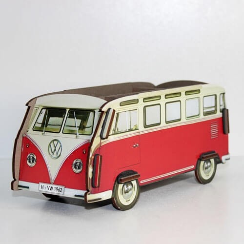 Organizer na biurko WERKHAUS | VW T1 Czerwony