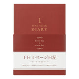 Midori Pamiętnik jednoroczny | Bordowy