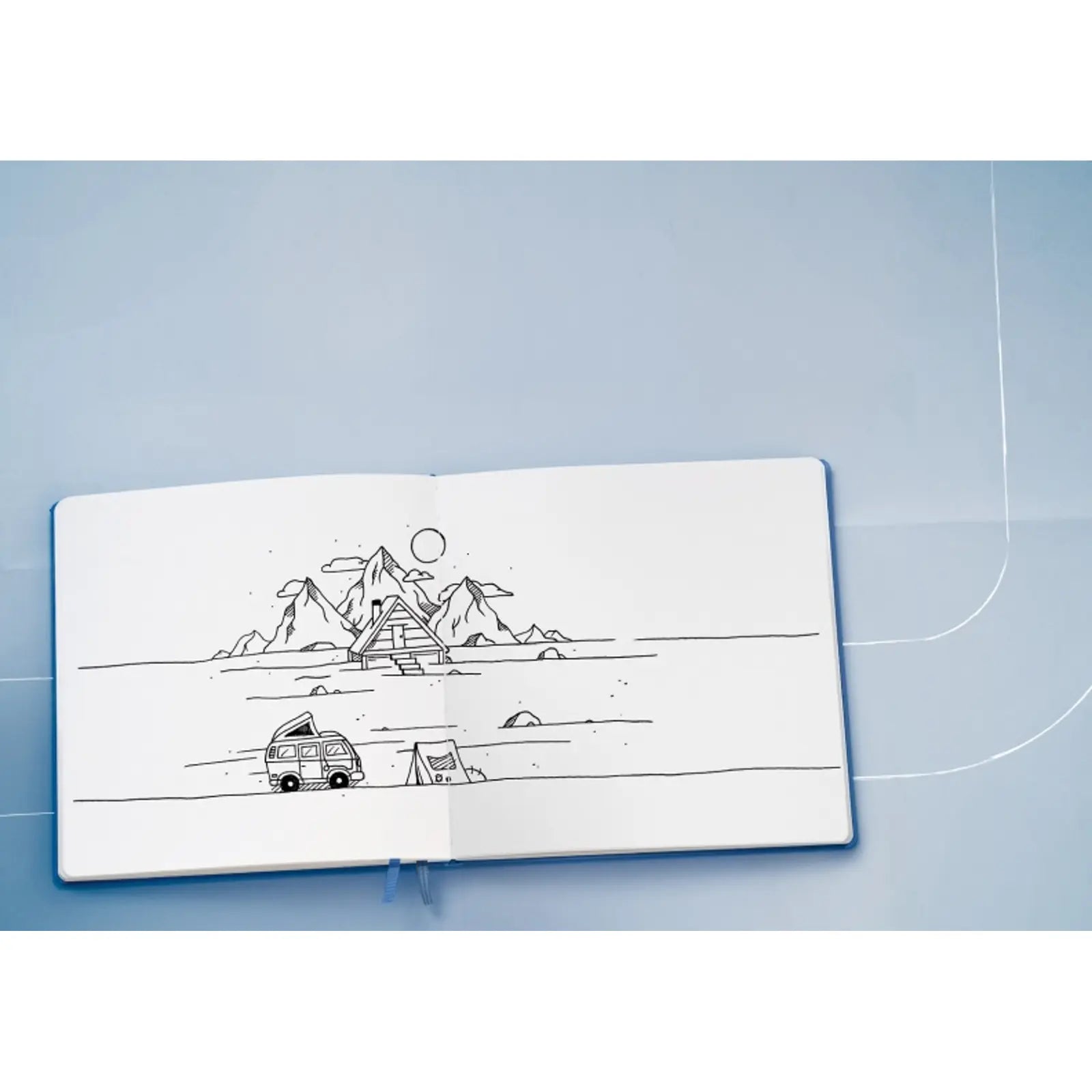 Szkicownik Leuchtturm1917 Poziomy A5 | Żółty