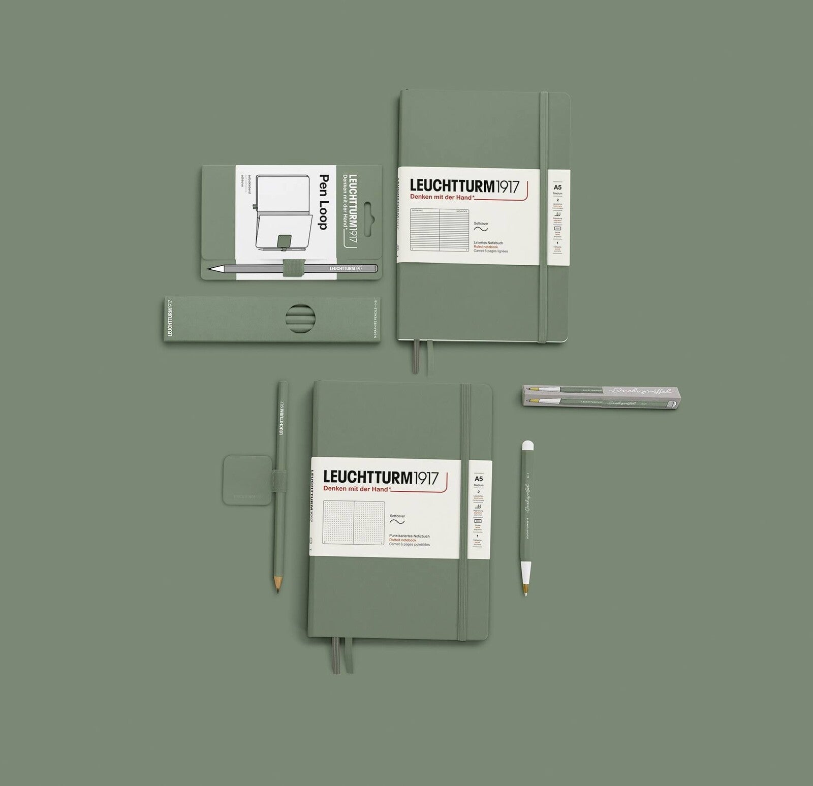 Uchwyt na długopis Leuchtturm1917 Pen Loop | Oliwkowy