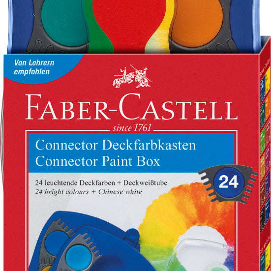 Farby szkolne Connector Faber-Castell | 24 kolory