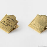 TRC BRASS Traveler's Notebook Clips 030 | Logo