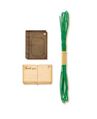 Etykietki prezentowe Midori PCM Wood Tag Card Książka