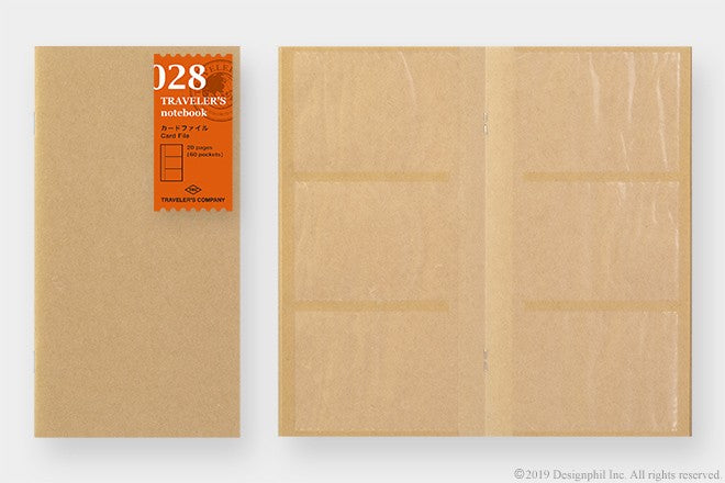 Wkład do Traveler's Notebook 028 | Notes na wizytówki