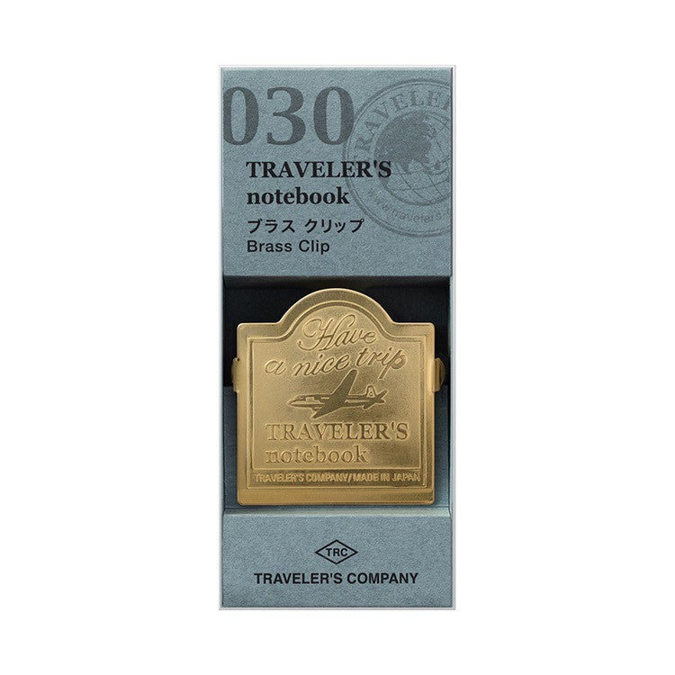 TRC BRASS Traveler's Notebook Clips 030 | Samolot