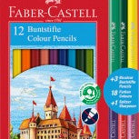 Kredki Faber-Castell Zamek 12+3 sztuk