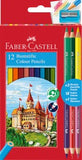 Kredki Faber-Castell Zamek 12+3 sztuk