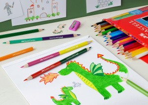 Kredki Faber-Castell Zamek 12+3 sztuk