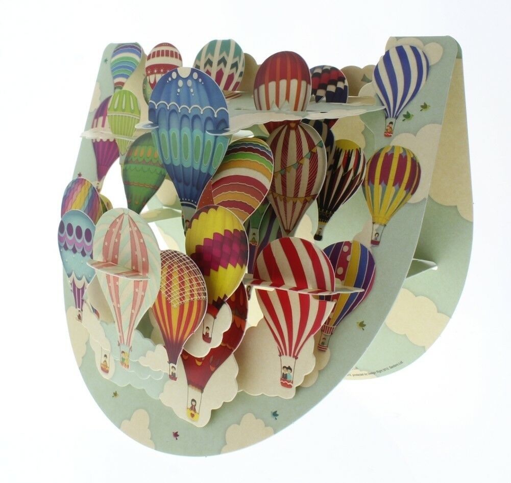 Kartka okolicznościowa Santoro Pop-Up Popnrock | Balony