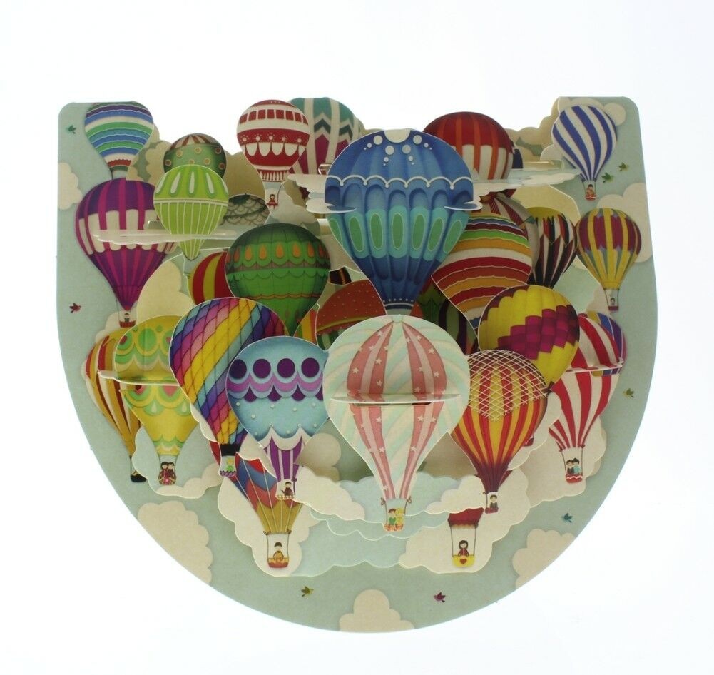 Kartka okolicznościowa Santoro Pop-Up Popnrock | Balony