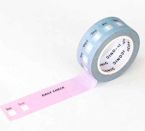 Taśma ICONIC Masking Tape | Daily Check