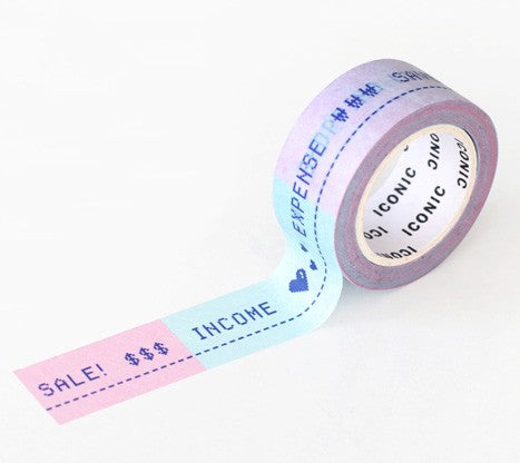Taśma ICONIC Masking Tape | Cash Book