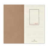 Wkład do Traveler's Noteboook 2027 | Tygodniowy + Memo