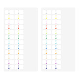 Naklejki indeksujące Midori Chiratto | Numery