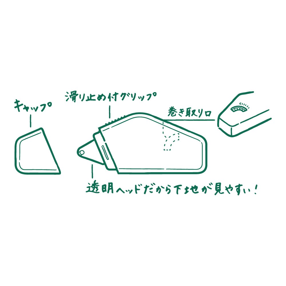 Taśma klejąca Midori XS | Czarny | A