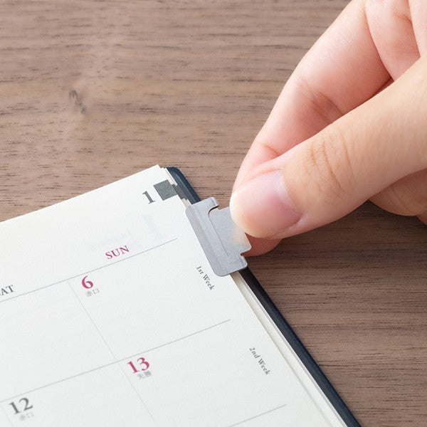 Zakładki Midori Index Clips M | Srebrne