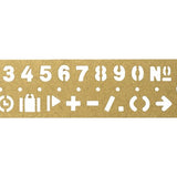 TRC BRASS zakładka | CYFRY