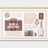 Travel Tools Collection Kartki Letterpress Cards Edycja Limitowana