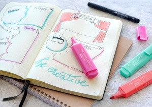 Zakreślacze Faber-Castell Pastel 4 sztuki