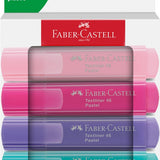 Zakreślacze Faber-Castell 4 sztuki | Pastel