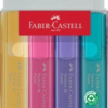 Zakreślacze Faber-Castell Pastel 4 sztuki