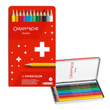 Kredki Caran d'Ache Swisscolor Aquarelle 12 sztuk