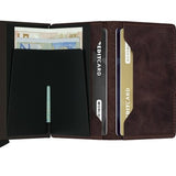 Portfel SECRID Miniwallet Vintage | Czekoladowy