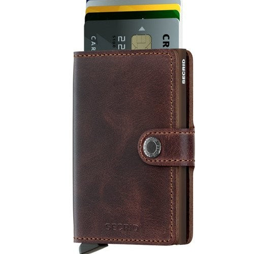 Portfel SECRID Miniwallet Vintage | Czekoladowy