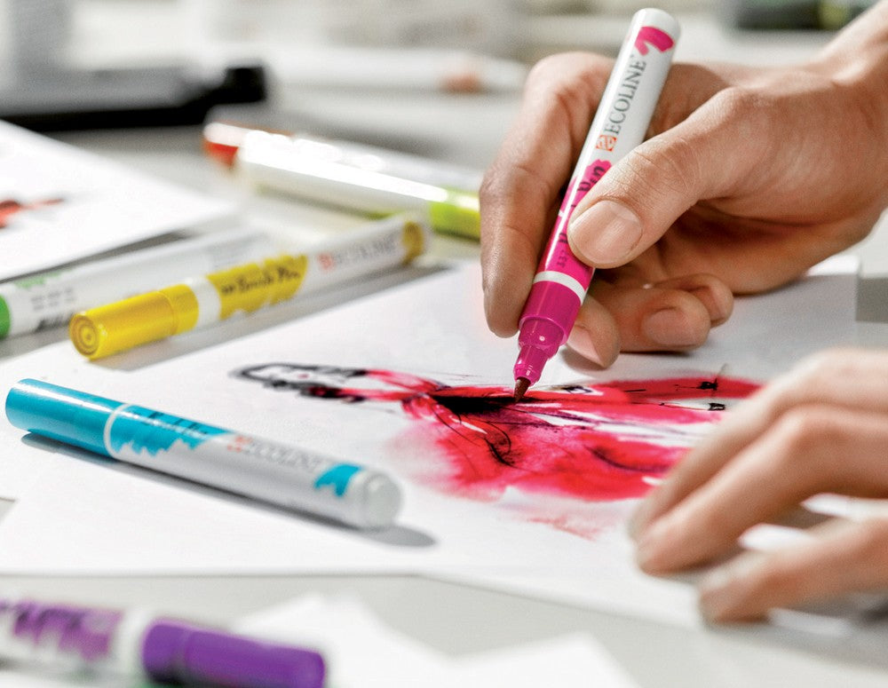 Zestaw brush penów Talens Ecoline 15 sztuk