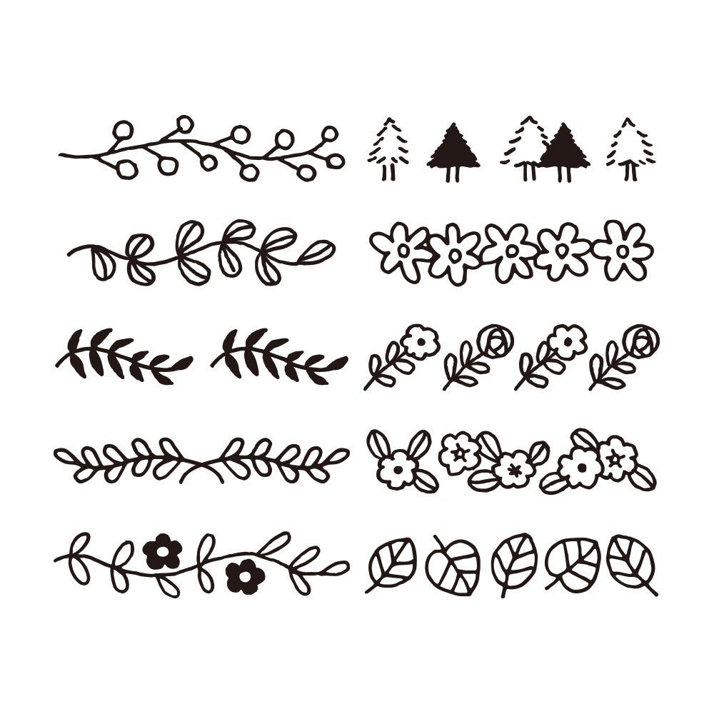 Pieczątka Midori Paintable Stamp | Roślina