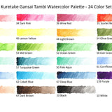Farby akwarelowe Kuretake Gansai Tambi 24 kolory