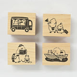 Yamanoha Chonaikai Wooden Stamp Set | Excursion