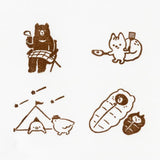 Yamanoha Chonaikai wooden stamp set | Camp