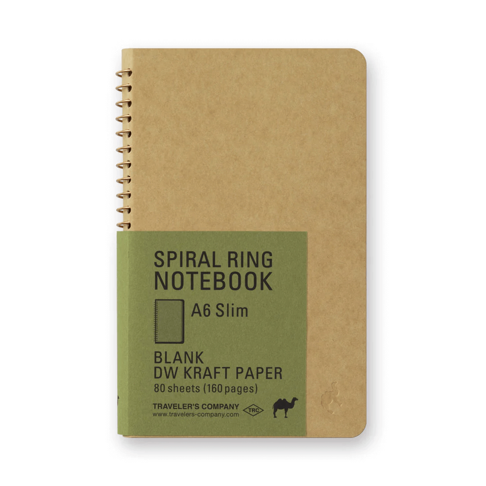 Kołonotatnik TRC Spiral Ring Notebook | DW Kraft A6 Slim