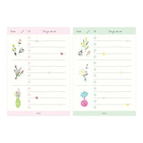 Notes Midori To Do Memo Pad | Kwiaty