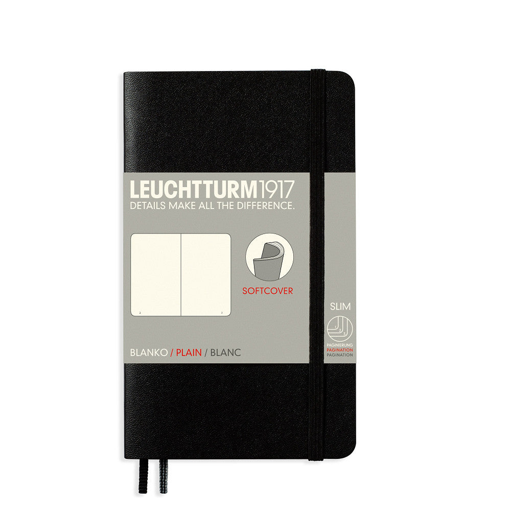 Notatnik Leuchtturm1917 Softcover A6 Slim | Czarny