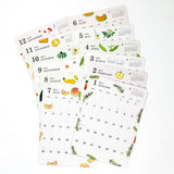 2027 Monthly Calendar Stickers | A5