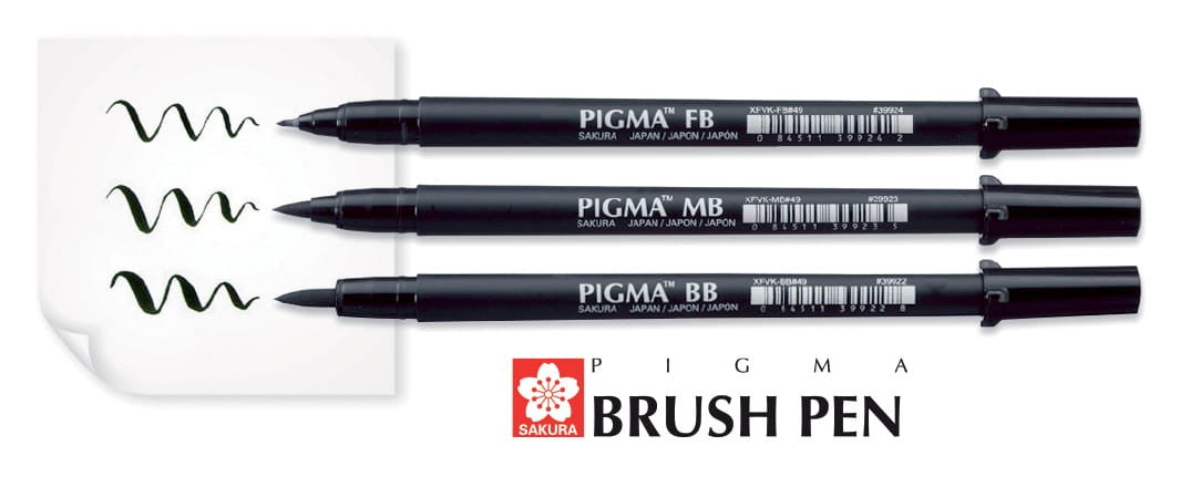 Zestaw Sakura Pigma Brush Pen