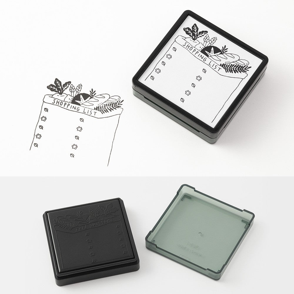Pieczątka Midori Paintable Stamp Pre-inked | Lista Zakupów