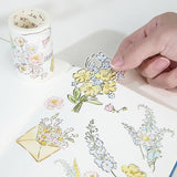 Taśma Washi Pre-Cut | Wiosenne Kwiaty