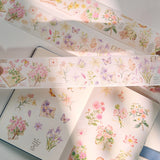 Taśma Washi Pre-Cut | Kwiatowa korespondencja