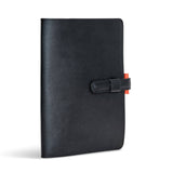 Yokohama Ateliers Phileas A5 Leather Cover | Black and Orange