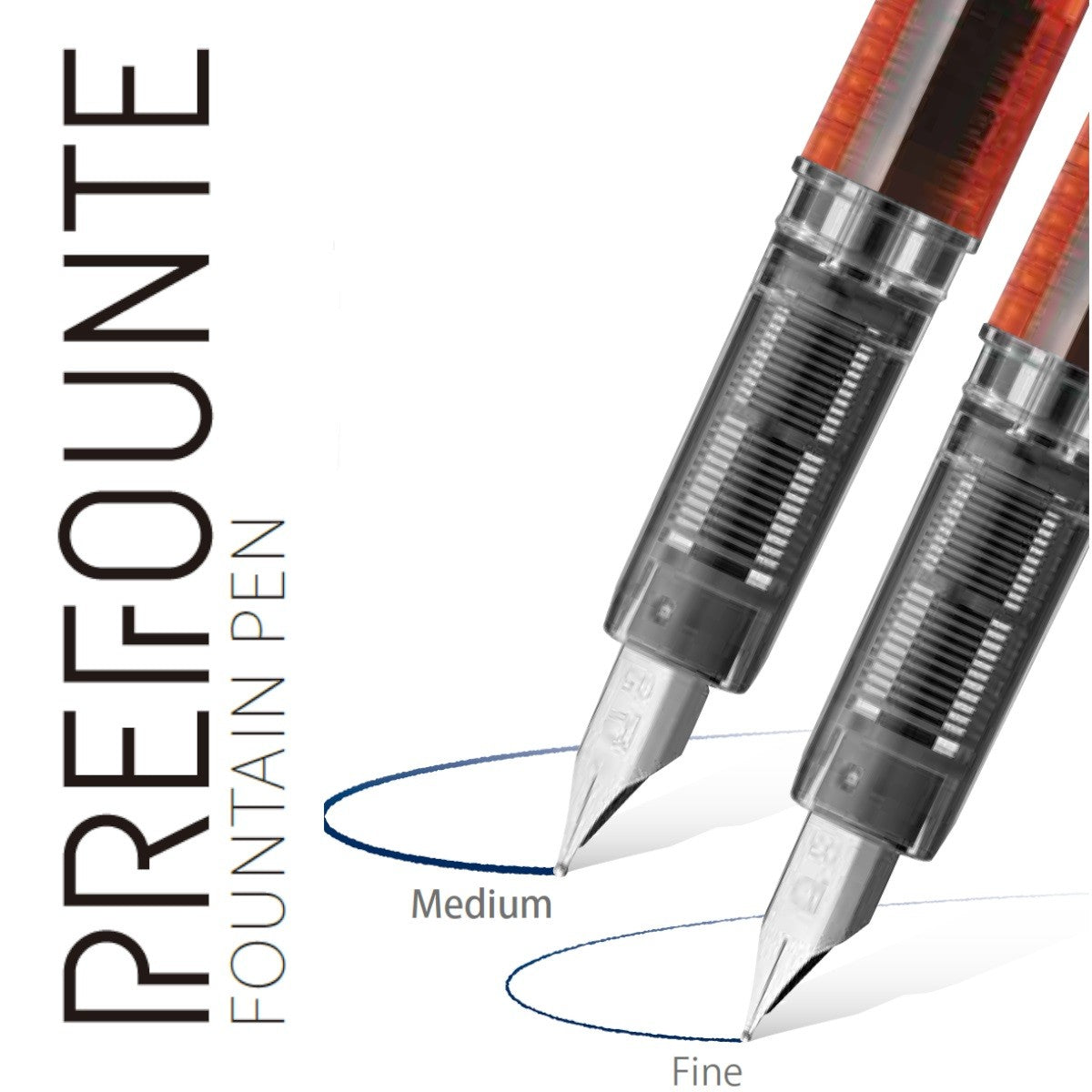 Pióro wieczne Platinum Prefounte Vermillion Pomarańczowy