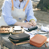Skórzany piórnik Writer's The Superior Labor | Ciemnobrązowy