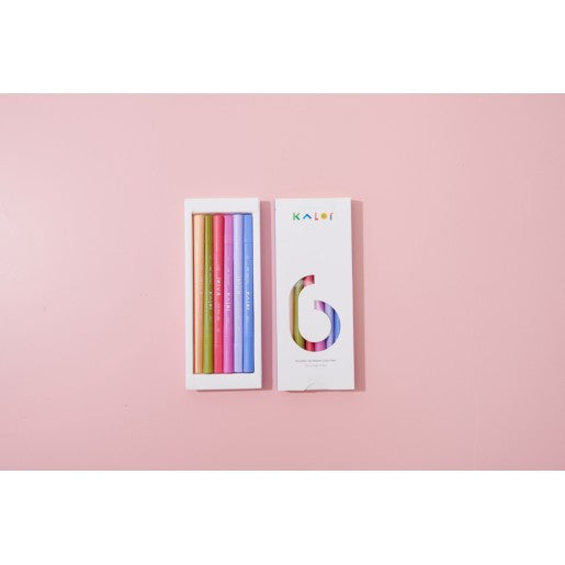 Zestaw 6 Podwójnych Brushpenów Kaco Kalor